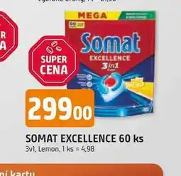 Trefa SOMAT EXCELLENCE 60 ks tablety do myčky nabídka