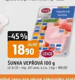 Trefa LE&CO ŠUNKA VEPŘOVÁ nabídka