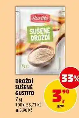 Penny Market DROŽDÍ SUŠENÉ GUSTITO nabídka