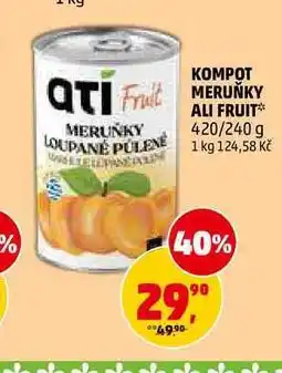 Penny Market KOMPOT MERUŇKY ALI FRUIT nabídka