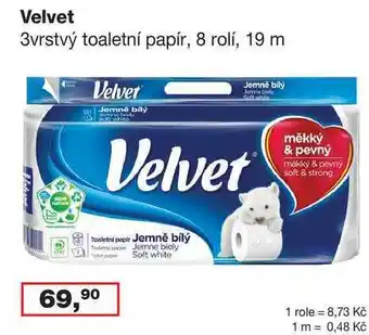 Ráj drogerie Velvet 8 rolí nabídka