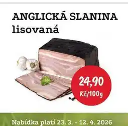 RABBIT řeznictví ANGLICKÁ SLANINA lisovaná nabídka