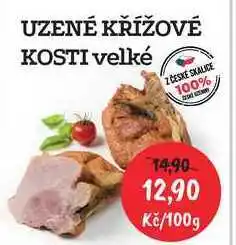 RABBIT řeznictví UZENÉ KŘÍŽOVÉ KOSTI velké nabídka