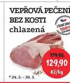RABBIT řeznictví VEPŘOVÁ PEČENĚ BEZ KOSTI chlazená nabídka