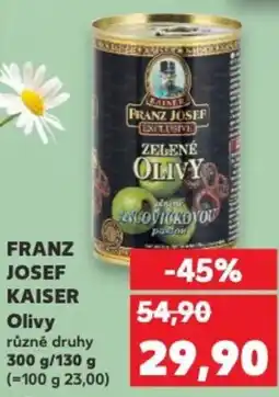 Kaufland FRANZ JOSEF KAISER Olivy nabídka