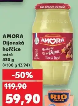 Kaufland AMORA Dijonská hořčice ostrá nabídka