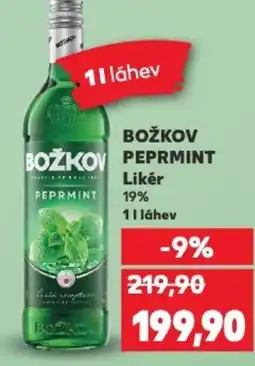 Kaufland BOŽKOV PEPRMINT Likér nabídka