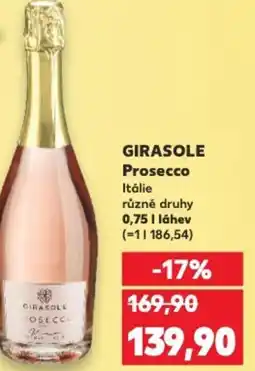 Kaufland GIRASOLE Prosecco Itálie nabídka