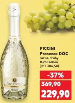Kaufland PICCINI Prosecco DOC nabídka