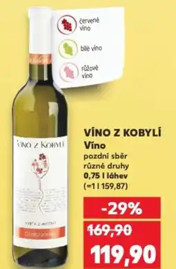 Kaufland VINO Z KOBYL Vino nabídka