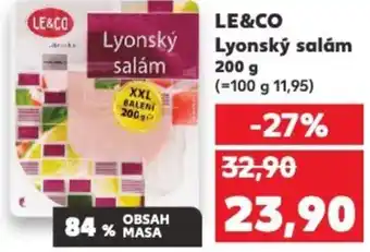Kaufland LE&CO Lyonský salám nabídka