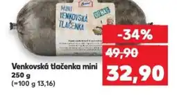 Kaufland Venkovská tlačenka mini nabídka