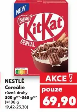 Kaufland NESTLÉ Cereálie nabídka