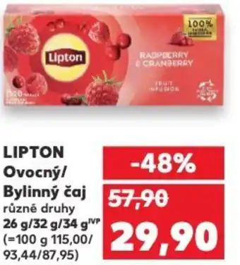 Kaufland LIPTON Ovocný/ Bylinný čaj nabídka