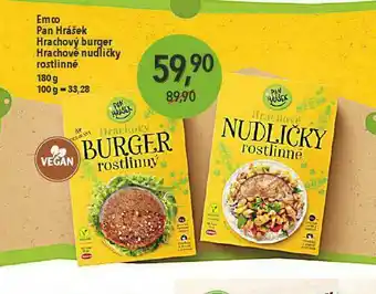 Globus Emco pan hrášek hrachový burger nabídka