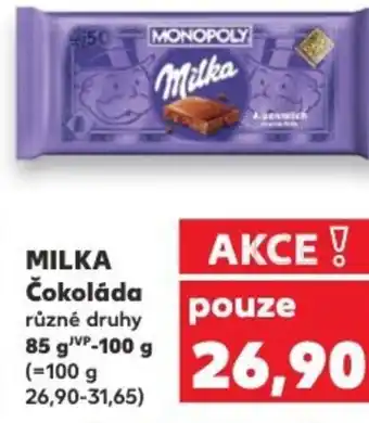 Kaufland MILKA Čokoláda nabídka