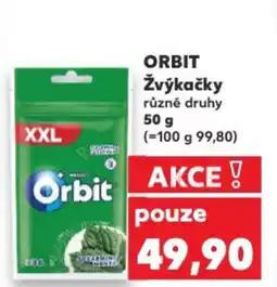 Kaufland ORBIT Žvýkačky nabídka