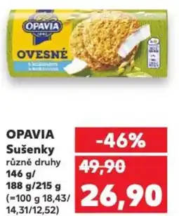 Kaufland OPAVIA Sušenky nabídka
