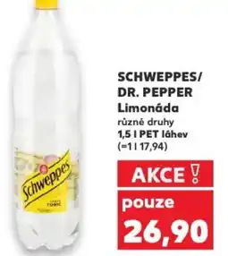 Kaufland SCHWEPPES/ DR. PEPPER Limonáda nabídka