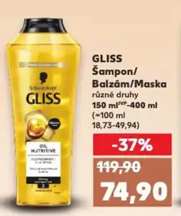 Kaufland GLISS Šampon/ Balzám/Maska nabídka