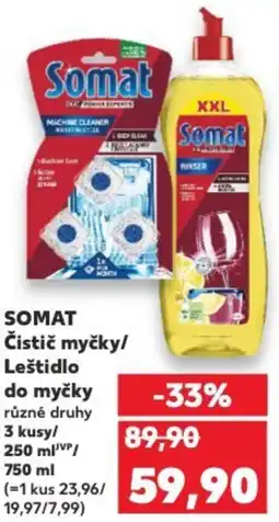 Kaufland SOMAT Čistič myčky/ Leštidlo do myčky nabídka