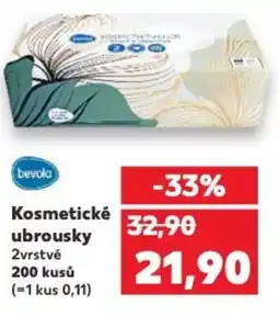 Kaufland Bevola Kosmetické ubrousky nabídka