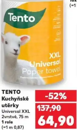 Kaufland TENTO Kuchyňské utěrky nabídka