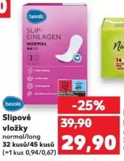 Kaufland Bevola Slipové vložky nabídka