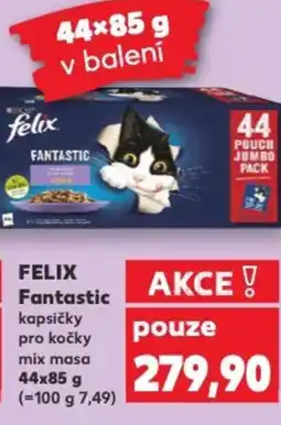 Kaufland FELIX Fantastic kapsičky pro kočky mix masa nabídka