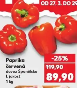 Kaufland Paprika červená nabídka