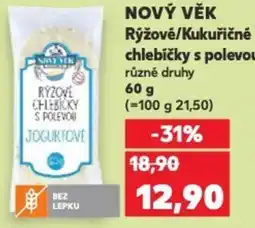 Kaufland NOVÝ VĚK Rýžové/Kukuřičné chlebíčky s polevou nabídka