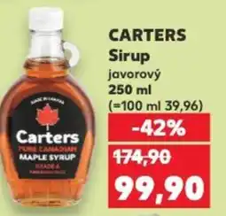 Kaufland CARTERS Sirup javorový nabídka