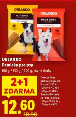 Lidl ORLANDO Pamlsky pro psy nabídka