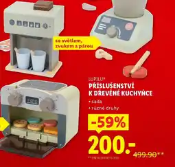 Lidl Lupilu příslušenství k dřevěné kuchyňce nabídka