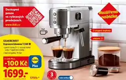 Lidl SILVERCREST Espresso kávovar 1350 W nabídka