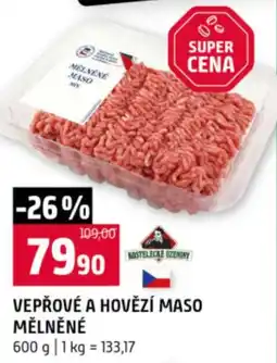 Terno Vepřové a hovězí maso mělněné nabídka