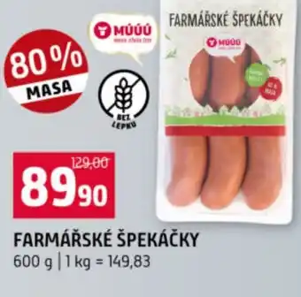 Terno Farmářské špekáčky nabídka
