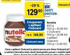 Tesco Nutella nabídka