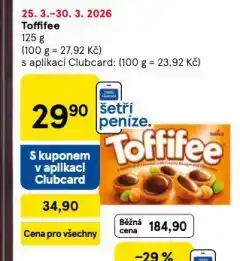 Tesco Toffifee nabídka