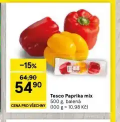 Tesco Paprika mix nabídka
