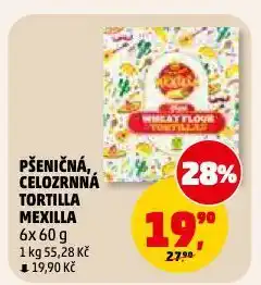 Penny Market Celozrnná tortilla mexilla nabídka