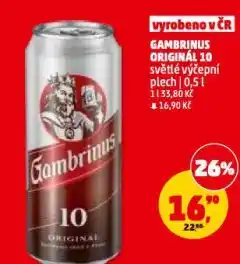 Penny Market Pivo gambrinus nabídka