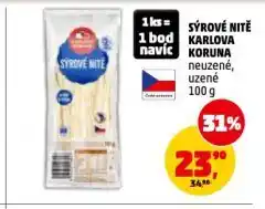 Penny Market Sýrové nitě nabídka