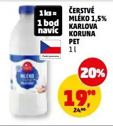 Penny Market Čerstvé mléko nabídka