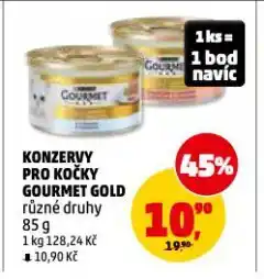 Penny Market Gourmet gold konzervy pro kočky nabídka
