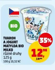 Penny Market Jogurt a tvaroh matylda bio milko nabídka
