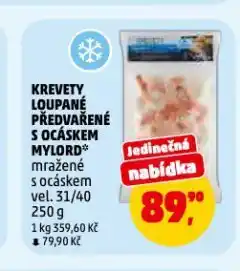 Penny Market Krevety loupané předvařené mylord nabídka