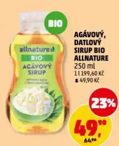 Penny Market Datlový sirup bio allnature nabídka