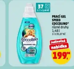 Penny Market Coccolino prací gel speed nabídka