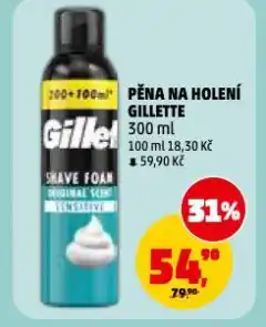 Penny Market Gillette pěna na holení nabídka